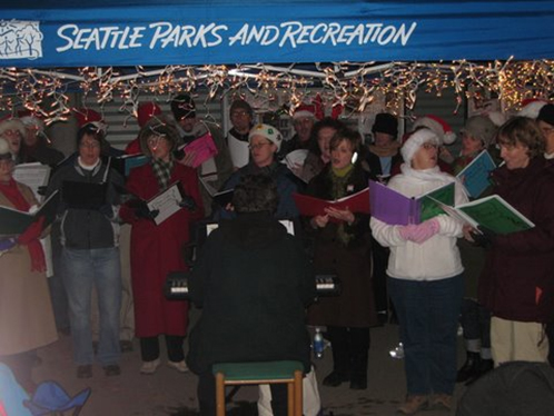 The OK Chorale at the Greenlake Luminaries, 2009