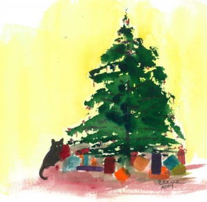 Artemis cropped among the packages