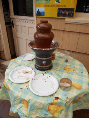 Chocolate Fountain at the end of the day