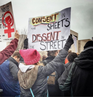 My knitted hat in Washington D.C.